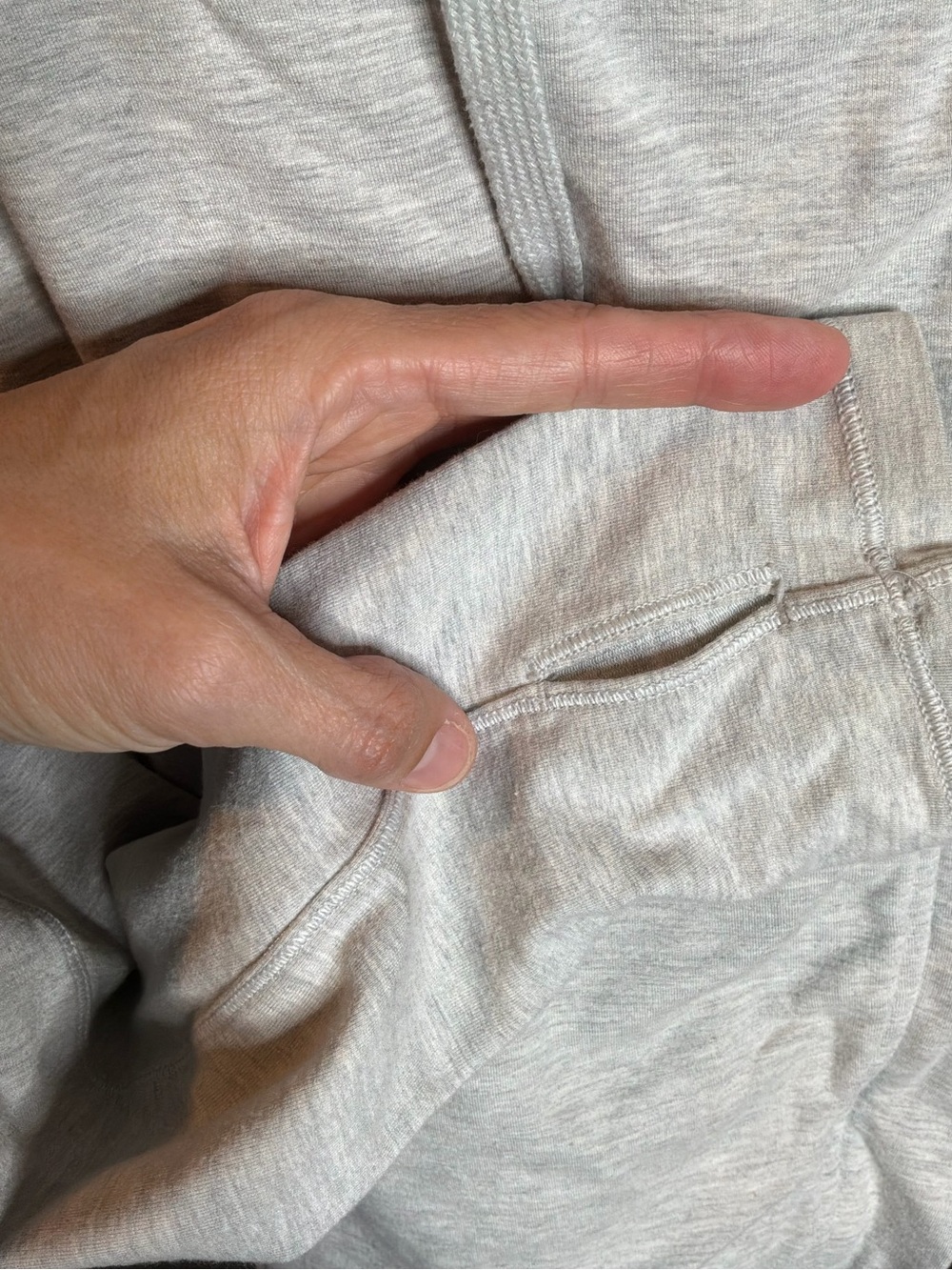 Lululemon Heather Grey Cowl Neck Asymmetrical Zip Athletic Sweatshirt Size 10 - Picture 4 of 9